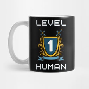 Level 1 Human - Funny Baby Gamer Mug